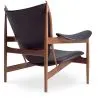 Design Armchair with Armrests - Wood and Leather - Captain image 7