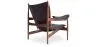 Design Armchair with Armrests - Wood and Leather - Captain image 7