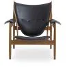 Design Armchair with Armrests - Wood and Leather - Captain image 7