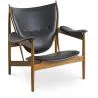 Design Armchair with Armrests - Wood and Leather - Captain image 7
