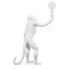 Buy Table Lamp - Monkey Living Room Lamp - Resina White 58443 home delivery