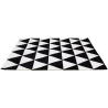Buy Triangles Design Rug - Wool - Triangles White / Black 58452 - prices
