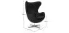 Armchair with armrests - Leather upholstery - Egg-shaped design - Brave image 7