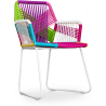 Buy Outdoor Chair with Armrests - Garden Chair - Multicoloured - Frony Multicolour 58537 at Privatefloor