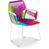Buy Outdoor Chair with Armrests - Garden Chair - Multicoloured - Frony Multicolour 58537 in the United Kingdom