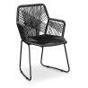 Buy Outdoor Chair - Garden Chair - Frony Black 58538 in the United Kingdom