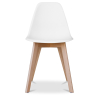 Buy Dining Chair - Scandinavian Style - Denisse White 58593 - in the UK