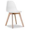 Buy Dining Chair - Scandinavian Style - Denisse White 58593 at Privatefloor