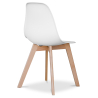 Buy Dining Chair - Scandinavian Style - Denisse White 58593 home delivery