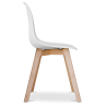 Buy Dining Chair - Scandinavian Style - Denisse White 58593 in the United Kingdom
