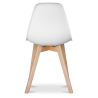 Buy Dining Chair - Scandinavian Style - Denisse White 58593 with a guarantee