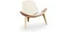 Designer armchair - Scandinavian armchair - Faux leather upholstery - Lucy image 7