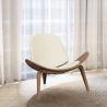 Designer armchair - Scandinavian armchair - Faux leather upholstery - Lucy image 7