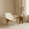 Designer armchair - Scandinavian armchair - Faux leather upholstery - Lucy image 7