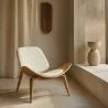 Designer armchair - Scandinavian armchair - Faux leather upholstery - Lucy image 7