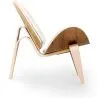 Designer armchair - Scandinavian armchair - Faux leather upholstery - Lucy image 7