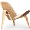 Designer armchair - Scandinavian armchair - Faux leather upholstery - Lucy image 7