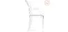 Pack of 2 Transparent Dining Chairs - Armrest Design - Louis XIV image 7