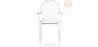 Pack of 2 Transparent Dining Chairs - Armrest Design - Louis XIV image 7