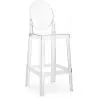 Bar Stool with Backrest - Transparent Design - 65cm - Victoria Queen image 7