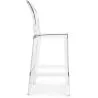 Bar Stool with Backrest - Transparent Design - 65cm - Victoria Queen image 7