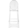 Buy Bar Stool with Backrest - Transparent Design - 65cm - Victoria Queen Transparent 58805 at Privatefloor