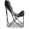 Buy Leather Chair - Butterfly Design - Wun Black 58894 at Privatefloor