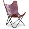 Buy Butterfly chair - brown leather - Cognac  Chocolate 58895 - prices