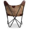 Buy Butterfly chair - brown leather - Cognac  Chocolate 58895 home delivery