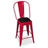 Magnetized Cushion for Square Stool - Faux Leather - Stylix image 7