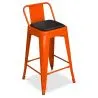 Magnetized Cushion for Square Stool - Faux Leather - Stylix image 7