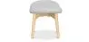 Ottoman upholstered in linen - Scandinavian design - Wood - Kontor image 7