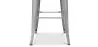 Industrial Design Bar Stool with Backrest - Wood & Steel - 76cm - Stylix image 7