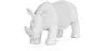 Decorative Figure Rhino - Matte White - Rhyn image 7