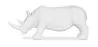 Decorative Figure Rhino - Matte White - Rhyn image 7