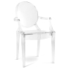 Buy Transparent Dining Chair - Armrest Design - Louis XIV Transparent 16461 - in the UK