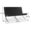 Leather Upholstered Sofa - 2 Seater - Town  image 7