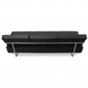 Buy Leather Upholstered Sofa Bed - 3 Seater - Kart Black 14622 home delivery