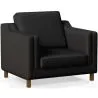 Armchair with Armrests - Upholstered in Leather - Mattathais image 7