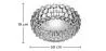 Ceiling Lamp - Glass Ball Flush Mount - 50cm - Savoni image 7
