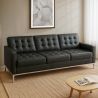 Polyurethane Leather Upholstered Sofa - 3 Seater - Konel image 7