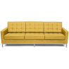 Buy Polyurethane Leather Upholstered Sofa - 3 Seater - Konel Pastel yellow 13246 - in the UK