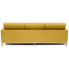 Buy Polyurethane Leather Upholstered Sofa - 3 Seater - Konel Pastel yellow 13246 at Privatefloor