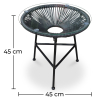 Buy Garden Table - Side Table - Acapulco Turquoise 58571 in the United Kingdom