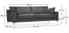 3 Seater Sofa - Fabric Upholstered - Uza image 7
