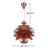 Buy Bronze Ceiling Lamp - Artichoke Design Small Pendant Lamp - Atrich Bronze 13282 with a guarantee