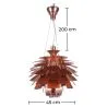 Bronze Ceiling Lamp - Artichoke Design Small Pendant Lamp - Atrich image 7