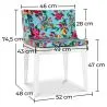 Dining Chair - Transparent Legs - Patterned Design - Mademoiselle image 7