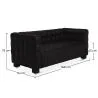 Polyurethane Leather Upholstered Sofa - 2 Seater - Nubus image 7