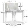 Design Dining Chair - Transparent Legs - Mila image 7
